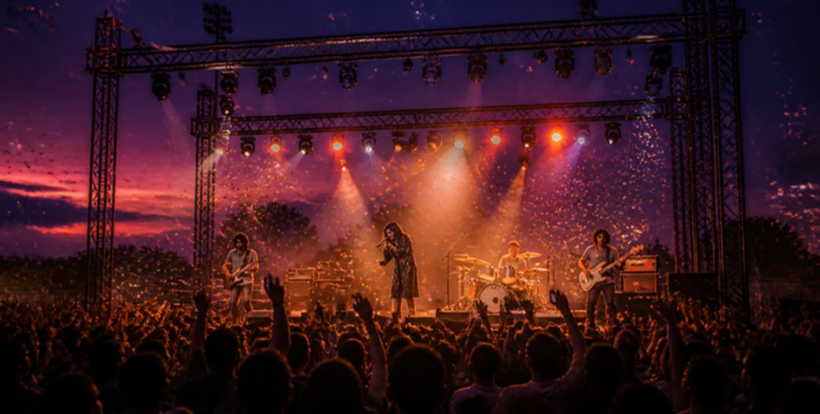 music performance featuring Midnight Metro